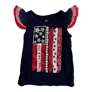 ❤️ Patriotic July 4th Baby Girl Top